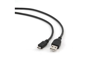 VCOM KÁBEL USB 2.0, MICRO USB 0,3M FEKETE