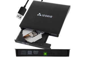 IZOXIS - CD/DVD író beépített USB 3.0 kábellel