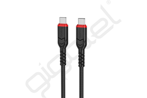 Adatkábel Type-C- C, 3A, 60W, PD gyorstölt