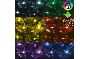 Micro LED-es SMART fényfüzér, RGB, 200 LED