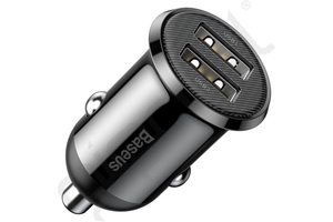 BASEUS GRAIN PRO autós töltő 2 USB aljzat 24W