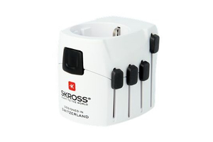 SKROSS PRO utazó adapter (240V/6.3A, EU2 pin, EU3R