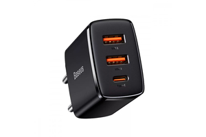 BASEUS COMPACT hálózati töltő 2 USB+Type-C aljzat