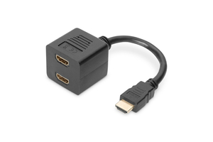 DIGITUS Full HD 3D 24Hz aranyozott HDMI Y-elosztó