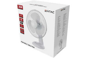 Entac Hordozható Asztali Ventilátor 35W