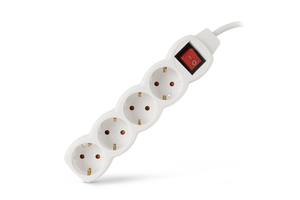 Elosztó 4 Foglalat Kapcsolóval 5m 3G1.5