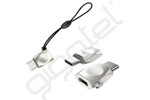HOCO UA8 adapter (microUSB aljzat - Type-C, OTG,