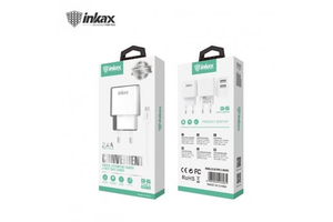 INKAX CD-65 2.4A Hálózati Töltőfej + Type-C USB 1M