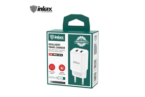 INKAX HC-02 2.4A Hálózati Töltőfej + USB Type-C+1m