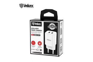 INKAX HC-02 2.4A Hálózati Töltőfej + Lightning 1m
