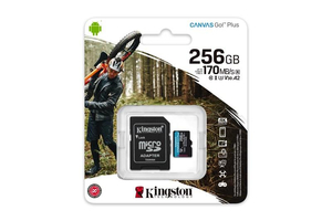 Kingston 256GB SD micro Canvas Go! Plus