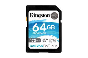 Kingston 64GB SD Canvas Go Plus (SDG3/64GB)