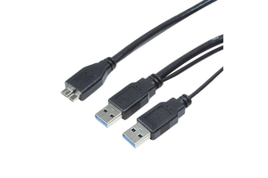 LogiLink CU0071 USB 3.0 Y tápkábel
