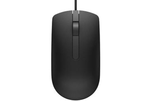 DELL Vezetékes egér, MS116 Optical Mouse - Black
