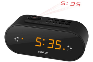 Sencor SRC 3100B ébresztőórás rádió, fekete