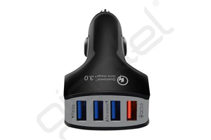 Autós töltő 4 USB aljzat (5V / 3500mA, 35W, PD