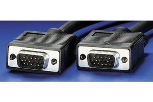 VCOM kábel monitorkábel 1,8m, fekete, VGA, prémium