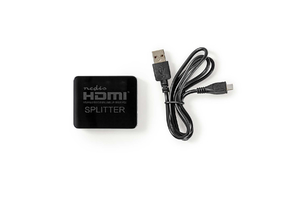 2-Port HDMI Elosztó Fekete